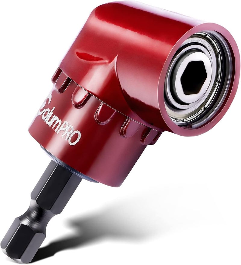 ColumPRO 1/4 Inch 105 Degree Right Angle Driver Adapter Hex Shank Power Screwdriver,Quick Change Drive and Magnetic Bit Socket Right Angle Drill Attachment Adapter - Image 1